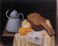 Botero, Fernando - Abstract oil painting.